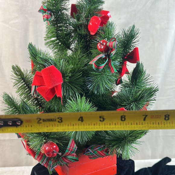 Mini Christmas Tree Personal Tree Table Top Office or Hallway 21” tall (see pix) - Picture 8 of 8